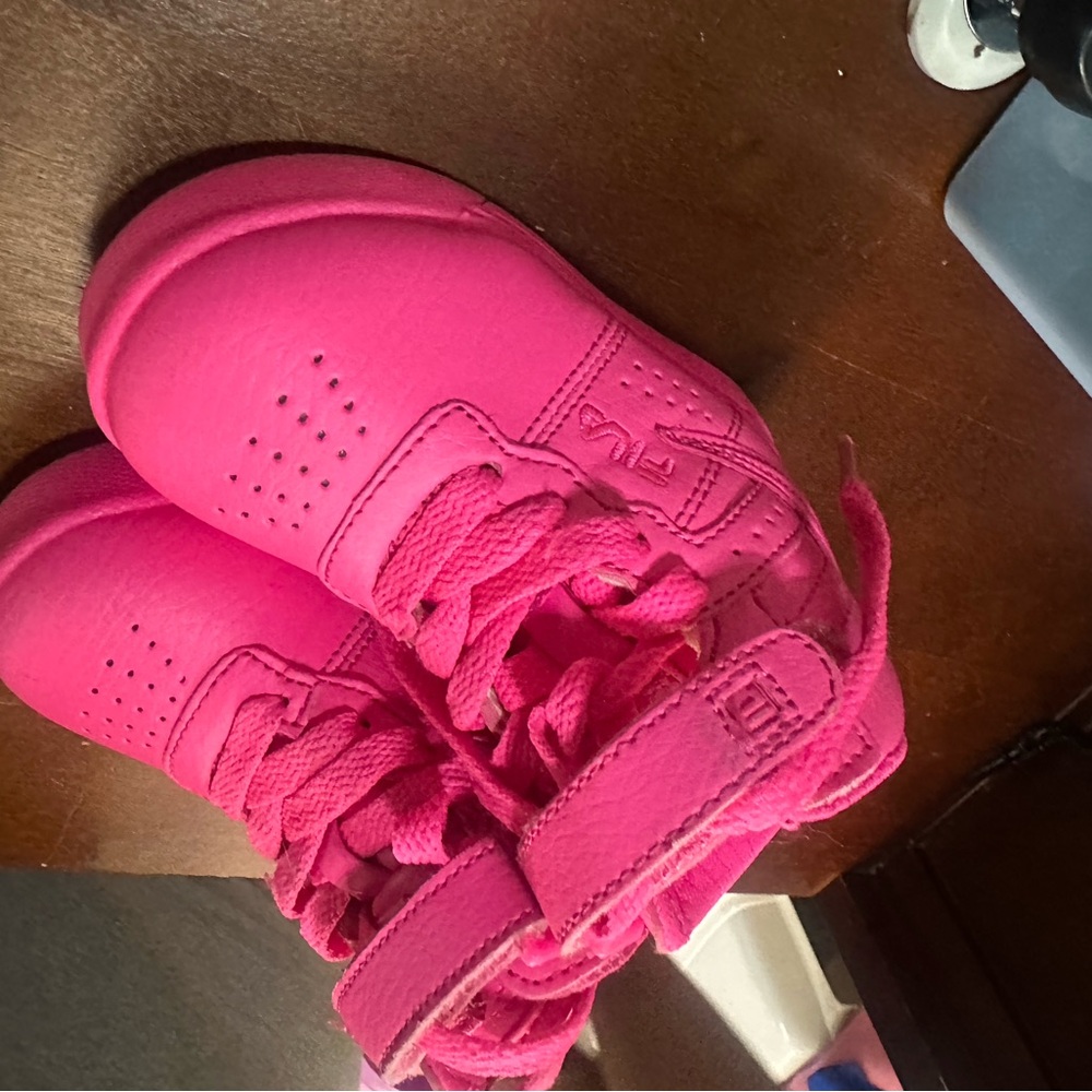 Fila Kids Bright Pink Sneakers